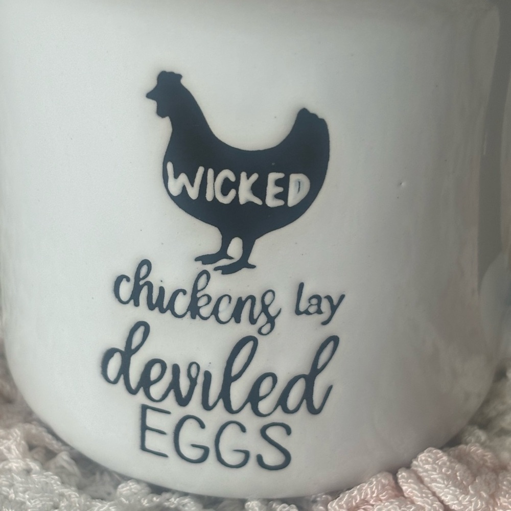 White and Black Ceramic Mug